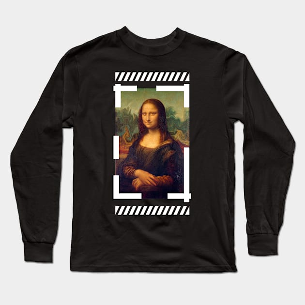 Mona Lisa Long Sleeve T-Shirt by AstroB0y